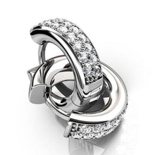 Afbeelding in Gallery-weergave laden, Ronde Pave Set Diamond Women Hoop Earring White Gold 4.80 Carats - harrychadent.nl