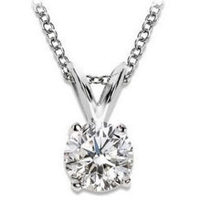 Afbeelding in Gallery-weergave laden, Ronde Solitaire diamanten halsketting hanger 2,75 ct witgoud 14K - harrychadent.nl