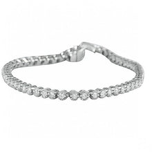 Afbeelding in Gallery-weergave laden, Ronde briljant geslepen diamanten tennisarmband mooi 5 ct WG 14K - harrychadent.nl
