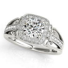 Afbeelding in Gallery-weergave laden, Ronde diamanten Halo-verlovingsring 2,25 karaat witgoud 14K - harrychadent.nl