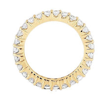 Afbeelding in Gallery-weergave laden, Ronde diamanten eeuwigheid goudgele damesband 1,35 karaat Nieuw - harrychadent.nl