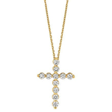 Afbeelding in Gallery-weergave laden, echte round diamant 1.10karaat hanger vooraanzicht