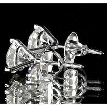 Afbeelding in Gallery-weergave laden, Ronde diamanten oorknopjes Martini-instelling 1,60 karaat witgoud 14K - harrychadent.nl