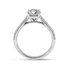 Afbeelding in Gallery-weergave laden, Ronde diamanten solitaire met accenten Fancy Ring 2,58 karaat witgoud - harrychadent.nl