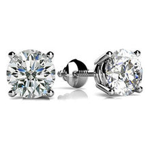 Afbeelding in Gallery-weergave laden, Ronde diamanten studs 2 ct. Wit goud 14K - harrychadent.nl