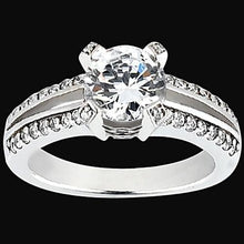 Afbeelding in Gallery-weergave laden, echte round diamant 1.45karaat ring vooraanzicht