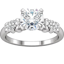 Afbeelding in Gallery-weergave laden, Ronde diamanten verlovingsring filigraan 1,66 karaat witgoud 14K - harrychadent.nl