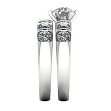 Afbeelding in Gallery-weergave laden, Ronde diamanten verlovingsring set 3.50 karaat sieraden wit goud - harrychadent.nl