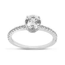 Afbeelding in Gallery-weergave laden, Ronde diamanten witgouden 14K verlovingsring met accenten 2,69 karaat - harrychadent.nl