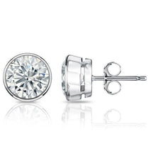 Afbeelding in Gallery-weergave laden, GIA-gecertificeerd Rond Geslepen GECERTIFICEERDE Natuurlijke Echte (Niet Labgekweekt) Diamanten Dames Oorknoppen 3.50 Ct Witgoud 14K