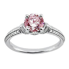 Afbeelding in Gallery-weergave laden, Ronde roze saffier edelsteen ring van 1,41 ct - harrychadent.nl