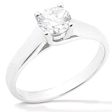 Afbeelding in Gallery-weergave laden, Ronde Echt Diamanten Solitairering