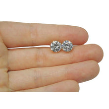 Afbeelding in Gallery-weergave laden, Round Cut Diamond Lady Stud Earring 4 karaat geel goud 14K - harrychadent.nl