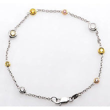 Afbeelding in Gallery-weergave laden, echte round diamant 2.95karaat armband close-up detail