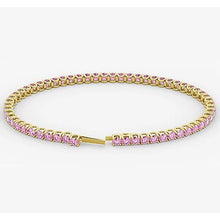 Afbeelding in Gallery-weergave laden, Roze saffier tennisarmband 5.90 karaat dames witgouden sieraden - harrychadent.nl