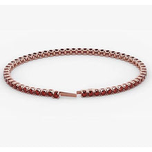 Afbeelding in Gallery-weergave laden, Ruby Tennisarmband Rose Goud 5.90 Karaat Sieraden Nieuw - harrychadent.nl