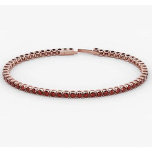 Afbeelding in Gallery-weergave laden, Ruby Tennisarmband Rose Goud 5.90 Karaat Sieraden Nieuw - harrychadent.nl