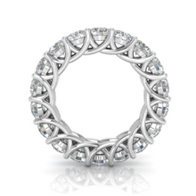Afbeelding in Gallery-weergave laden, Schitterende diamanten 4 ct. Eeuwigheid Trouwring Vrouwen Sieraden - harrychadent.nl
