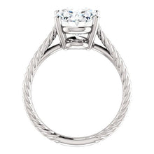 Afbeelding in Gallery-weergave laden, Solitaire Diamanten Ring 4 Karaats Touw Stijl Shank Vrouwen Sieraden - harrychadent.nl