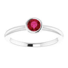 Afbeelding in Gallery-weergave laden, Solitaire Ring 0,75 Karaat Birmese Ruby Dames Sieraden Nieuw - harrychadent.nl