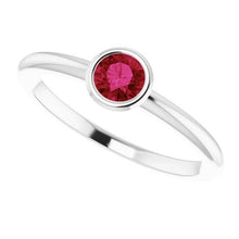 Afbeelding in Gallery-weergave laden, Solitaire Ring 0,75 Karaat Birmese Ruby Dames Sieraden Nieuw - harrychadent.nl
