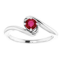 Afbeelding in Gallery-weergave laden, Solitaire Ring Birmese Ruby 1,50 Karaat Twisted Style Sieraden Nieuw - harrychadent.nl