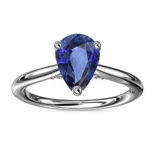 Afbeelding in Gallery-weergave laden, echte pear diamant 2.50karaat ring vooraanzicht