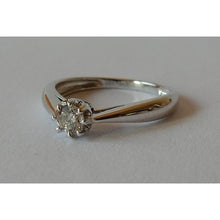 Afbeelding in Gallery-weergave laden, Solitaire diamanten ring 0.25 karaat witgoud 14K - harrychadent.nl