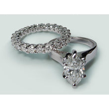 Afbeelding in Gallery-weergave laden, Solitaire diamanten ring wit goud 14K 2 karaat markiezin geslepen - harrychadent.nl