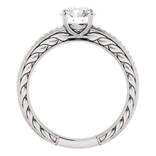 Afbeelding in Gallery-weergave laden, Solitaire met accenten 1,76 karaat ronde diamanten jubileumring - harrychadent.nl