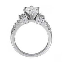 Afbeelding in Gallery-weergave laden, Solitaire met accenten 2 karaat diamanten verlovingsring goud 14K - harrychadent.nl