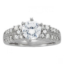 Afbeelding in Gallery-weergave laden, Solitaire met accenten 2 karaat diamanten verlovingsring goud 14K - harrychadent.nl