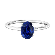 Afbeelding in Gallery-weergave laden, echte oval diamant 2karaat ring vooraanzicht