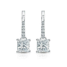 Afbeelding in Gallery-weergave laden, Sprankelende 4.70 karaat diamanten dames bungel oorbellen wit goud 14k - harrychadent.nl