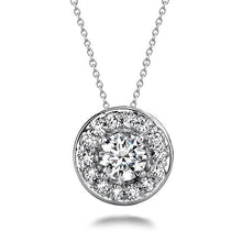 Afbeelding in Gallery-weergave laden, Sprankelende 5,50 karaat ronde geslepen diamanten gecentreerde hanger ketting - harrychadent.nl