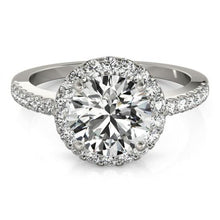 Afbeelding in Gallery-weergave laden, Sprankelende Halo Ronde Diamanten Verlovingsring 2.50 Karaat WG 14K - harrychadent.nl