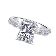 Afbeelding in Gallery-weergave laden, echte round diamant 2karaat ring zijaanzicht