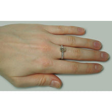 Afbeelding in Gallery-weergave laden, Stralende en ronde diamanten trouwring van 1,60 ct, tweekleurig goud - harrychadent.nl