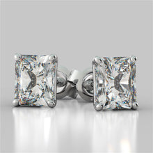 Afbeelding in Gallery-weergave laden, Stralende geslepen diamanten oorknopjes 2 karaat witgoud - harrychadent.nl