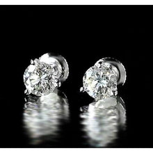 Afbeelding in Gallery-weergave laden, Stud Earring Martini Set Ronde Diamant Wit Goud 14K - harrychadent.nl