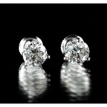 Afbeelding in Gallery-weergave laden, Stud Earring Martini Set Ronde Diamant Wit Goud 14K - harrychadent.nl