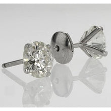 Afbeelding in Gallery-weergave laden, Stud Earring Ronde Diamant 1,60 Karaat Wit Goud 14K - harrychadent.nl