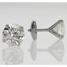 Afbeelding in Gallery-weergave laden, Stud Earring Ronde Diamant 1,60 Karaat Wit Goud 14K - harrychadent.nl