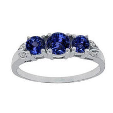 Afbeelding in Gallery-weergave laden, Tanzaniet AAA ronde diamant 2,75 karaats ring edelsteen sieraden - harrychadent.nl