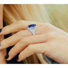 Afbeelding in Gallery-weergave laden, Tanzaniet Cocktail Ring