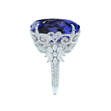 Afbeelding in Gallery-weergave laden, Tanzaniet Cocktail Ring