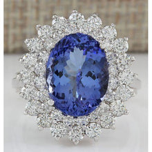 Afbeelding in Gallery-weergave laden, Tanzaniet Cocktail Ring