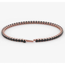 Afbeelding in Gallery-weergave laden, Tennisarmband Black Diamond 5,90 karaat roségoud 14K sieraden Nieuw - harrychadent.nl