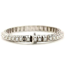 Afbeelding in Gallery-weergave laden, Tennisarmband met witte diamanten 6,35 karaat witgouden sieraden 14K - harrychadent.nl