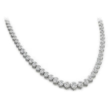 Afbeelding in Gallery-weergave laden, Tennishalsketting met diamanten 12 karaat witgoud 14K - harrychadent.nl